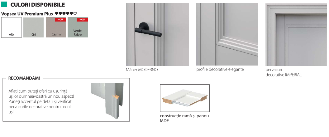 Porta Imperial sunt alegerea ideală pentru interioare rafinate