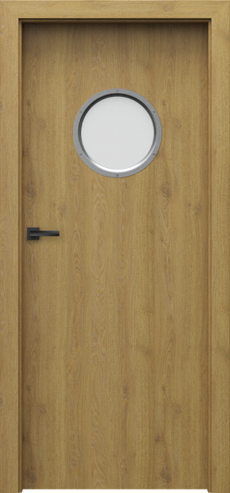 Ușă Porta CPL model 1.1 cu geam rotund – Basic Home