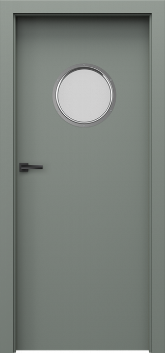 Ușă Porta Decor model P cu geam rotund – linia Basic Home