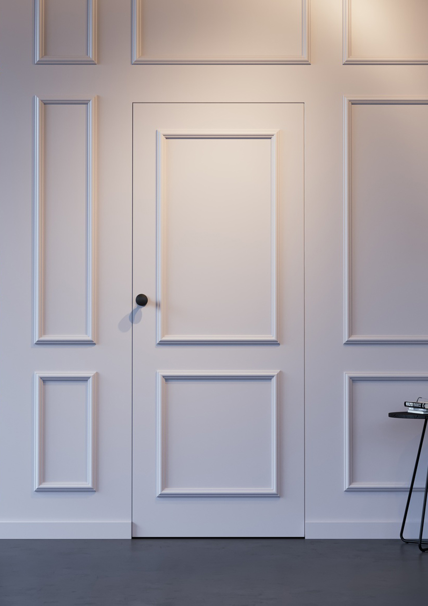 Ușă Porta Hide decorată cu profile decorative