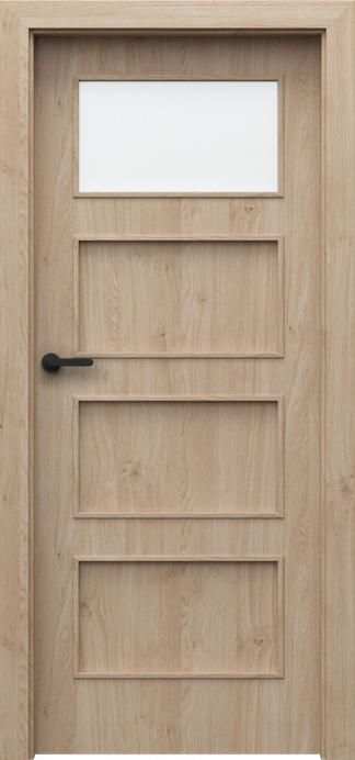 Ușă de interior PORTA FIT H.1 cu o inserție vitrată