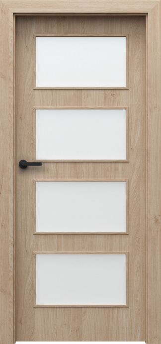 Ușă de interior PORTA FIT H.4 cu patru inserții vitrate