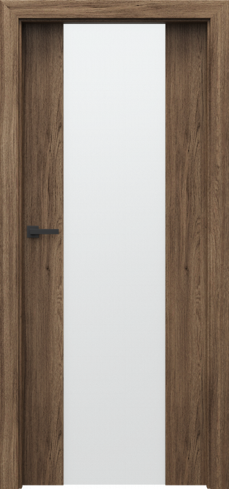 Ușă de interior PORTA FOCUS 4.B cu inserție verticală lată din sticlă