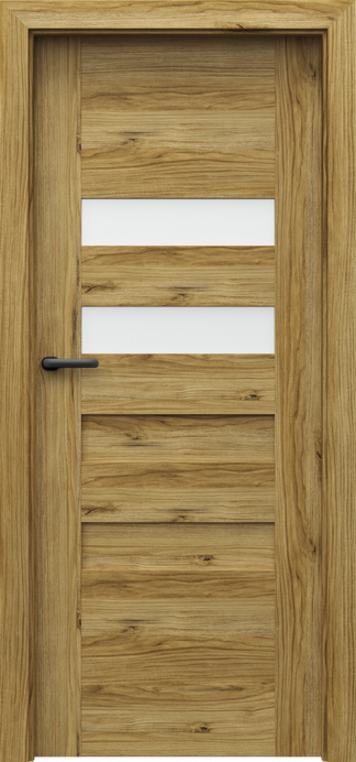 Ușă de interior Porta Concept H.2 cu două inserții vitrate orizontale