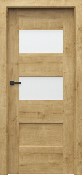 Ușă de interior Porta Concept K.2 cu două inserții vitrate orizontale