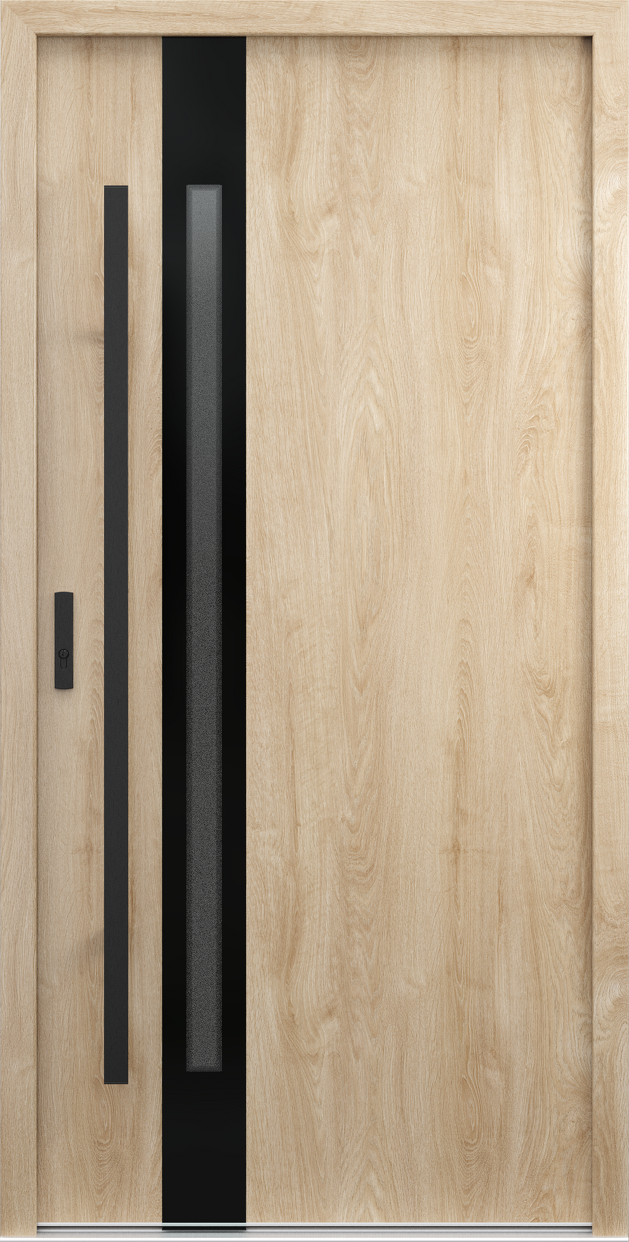 Ușă de exterior PORTA THERMO GLASS G.2, vedere din exterior
