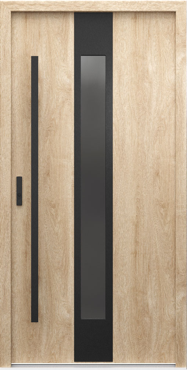 Ușă de exterior PORTA THERMO GLASS G.3, vedere din exterior