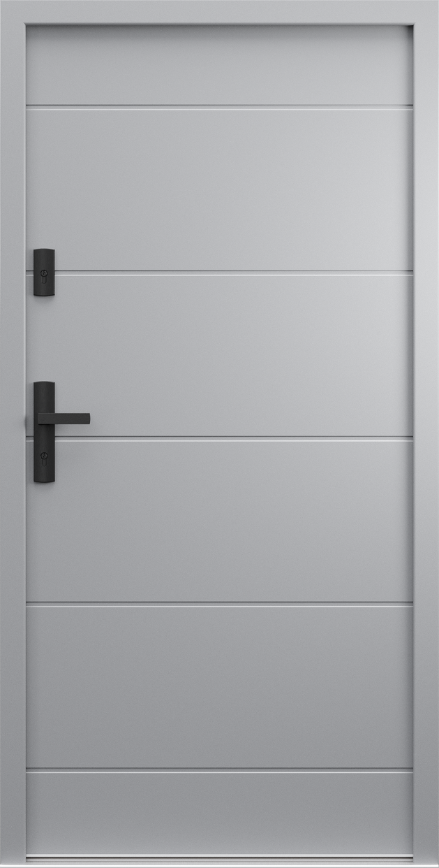 Ușă de exterior PORTA THERMO LINE L.3, vedere din exterior
