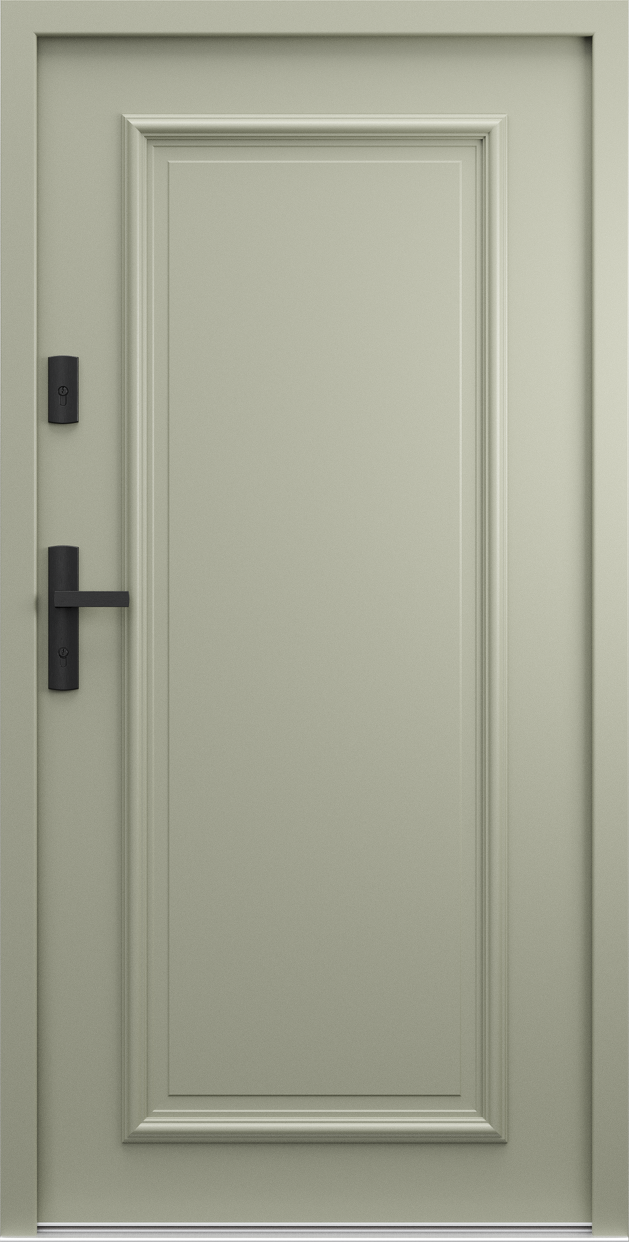 Ușă de exterior PORTA THERMO RETRO R.1, vedere din exterior