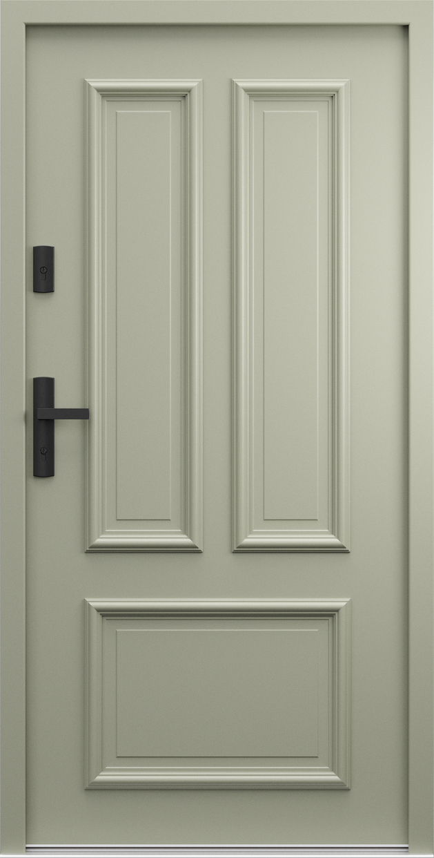 Ușă de exterior PORTA THERMO RETRO R.3, vedere din exterior