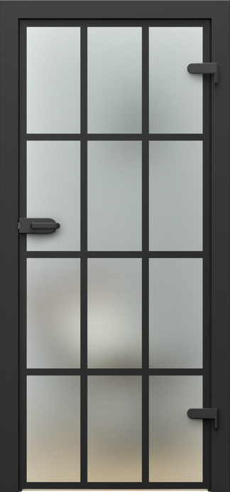 PORTA GLASS – sticlă mată cu profile vopsite