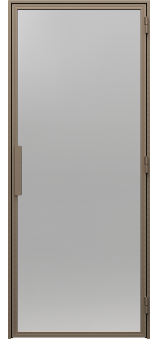 Ușă PORTA LOFT STEEL model 0, cu suprafață vitrată fără compartimentări
