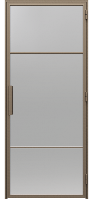 Ușă PORTA LOFT STEEL model 6, cu două traverse orizontale